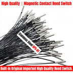 5PCS Stainless Steel GPS-01 Reed Contact Switch Normally Open NO 10W 220V Magnetic Control Tube 25MM Waterproof Induction Sensor