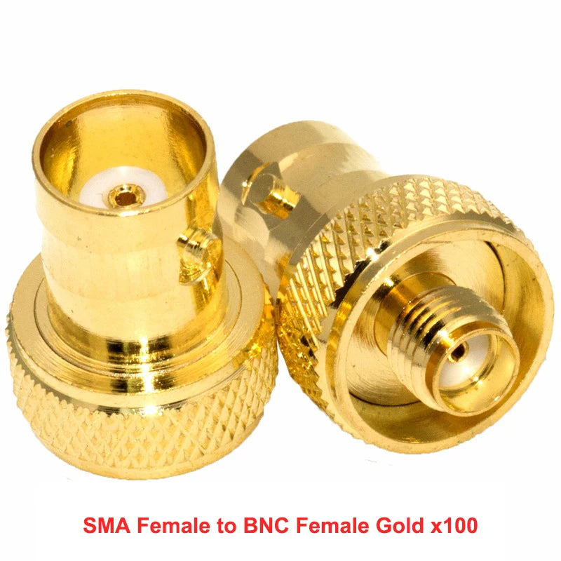 100PCS/Lot Wholesale RF Adapter Walkie Talkie SMA to BNC Connectors SMA Male to BNC Female Two-way Radio Converter For BaoFeng