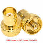100PCS/Lot Wholesale RF Adapter Walkie Talkie SMA to BNC Connectors SMA Male to BNC Female Two-way Radio Converter For BaoFeng
