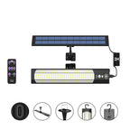 LED Outdoor Solar Light 316/158 LED Motion Sensor Solar Wall Lamp With Remote Waterproof 3 Work Modes Garden Decor Street Lights