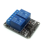 2 Channel Relay Module 3V 5V 12V 24V High and Low Level Trigger Optocoupler Isolation Relay for Industrial Control DIY Electroni