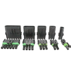 5/20Sets 2.5mm 1/2/3/4/6Pin Waterproof Electrical Connector Male Female Plug Delphi Injector Socket 12010975 For GM Motorcycle