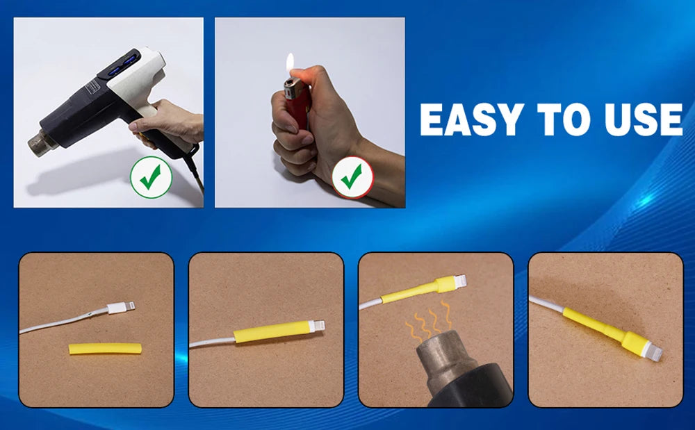 Heat Shrink Tube Kit Thermoresistant Tubing Heat Shrink Wire Wrapping Electrical Connection Cable Insulation Sleeved Protecter