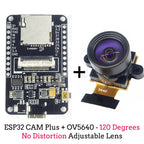 OV5640 ESP32 CAM Camera Module Kit 2.4 GHz WiFi and Bluetooth Develop Board Type C 8MB PSRAM HD 5MP Auto Focus 66 120 160 Degree