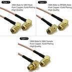 RG316 SMA to SMA Male Female Right Angle RF Coaxial Extension Cable Pigtail for WiFi 3G 4G GSM Antenna