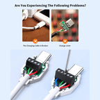 USB Solderless Plug 4Pin 5Pin Connector 66W Super Fast Charging Cable Type C Solderless Small Plug USB C Data Cable Connector