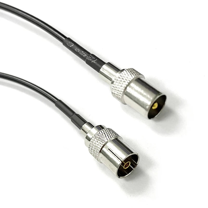 RG174 Cable IEC PAL DVB-T to SMA / F TV Male Plug & Female Jack RF Jumper Pigtail Adapter 20cm