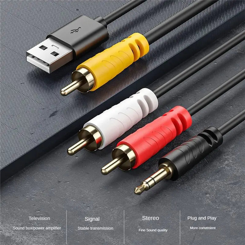 Digital To Analog Converter Digital Optical SPDIF Toslink To Analog Stereo Audio RCA Audio Adapter With Optical Cable Durable