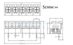5/2PCS HB-9500 PCB Screw Terminal Block Connector 2P-10P 300V 30A Lid Barrier 9.5MM Pitch