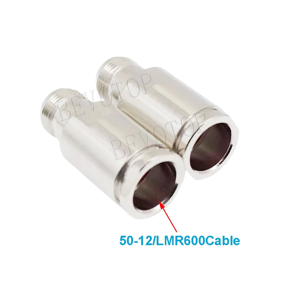 1PCS N/UHF Type Male/Female Connector LMR600 50-12 Cable RF Coaxial Straight Nickel plated RF Coax Connector