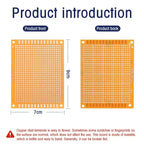 5/10pcs PCB Single Sided Circuit Board 5*7cm 7*9cm 9*15cm Bread Board Protoboard Universal Printed Circuit Boards DIY Set Yellow