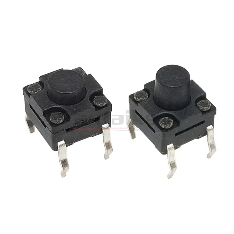 50Pcs 6×6mm Waterproof Type Tact Switch DIP SMD 4Pin 6*6*4.3/5/6/7/8/9/10/11/12/13mm Mini Micro Momentary Tactile Push Button