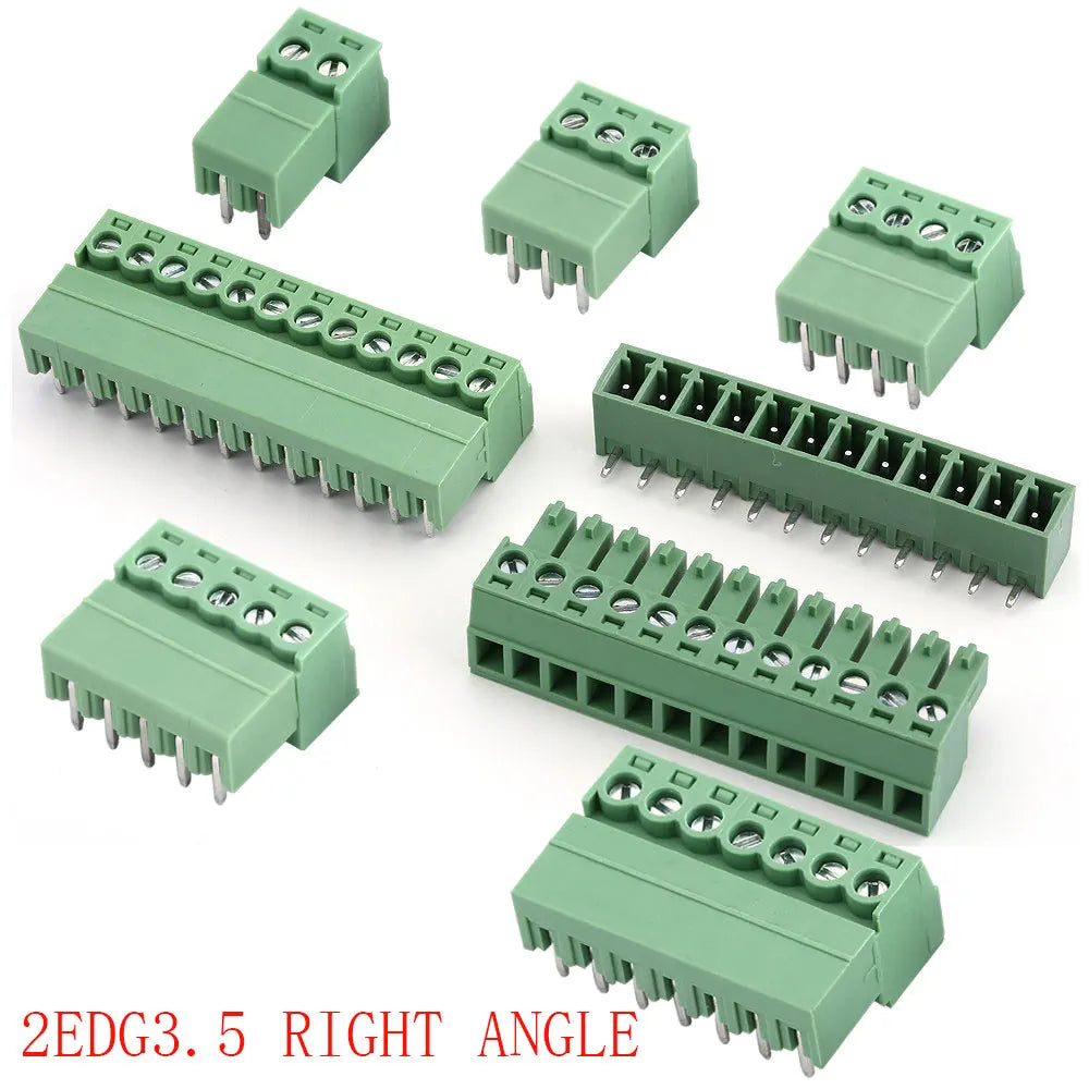 KF2EDG 3.5mm Pitch PCB Screw Terminal Block 2P 3 4 5 6 7 8 9 10 11 12 13~16Pin Male Plug Female Socket Pin Header Wire Connector