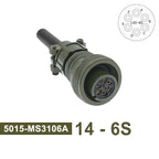 MIL STD Circular Connector MS3102A 14S-2 14S-5 14S-6 MIL-C 5015 Military Specification Connectors MS3106 MS3108 Plug&Socket