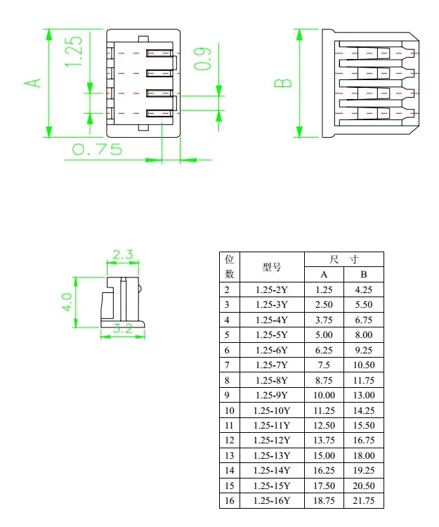 5Pcs JST 1.25mm To 2.54mm DuPont 1P Cable 10/15/20cm Male Female 2P/3P/4P/5P/6P/8P/10P Connection Wire