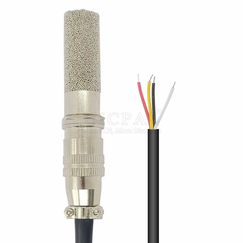 Temperature Humidity Sensor Probe Cable Metal Head Digital Capacitance Sensors 1M Length I2C Output SHT20 SHT30 SHT40 SHTC3