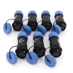 Weipu SP21 Waterproof IP68 In-Line Male and Female 2/3/4/5/7/9/12 Pin Circular Aviation Cable Connector
