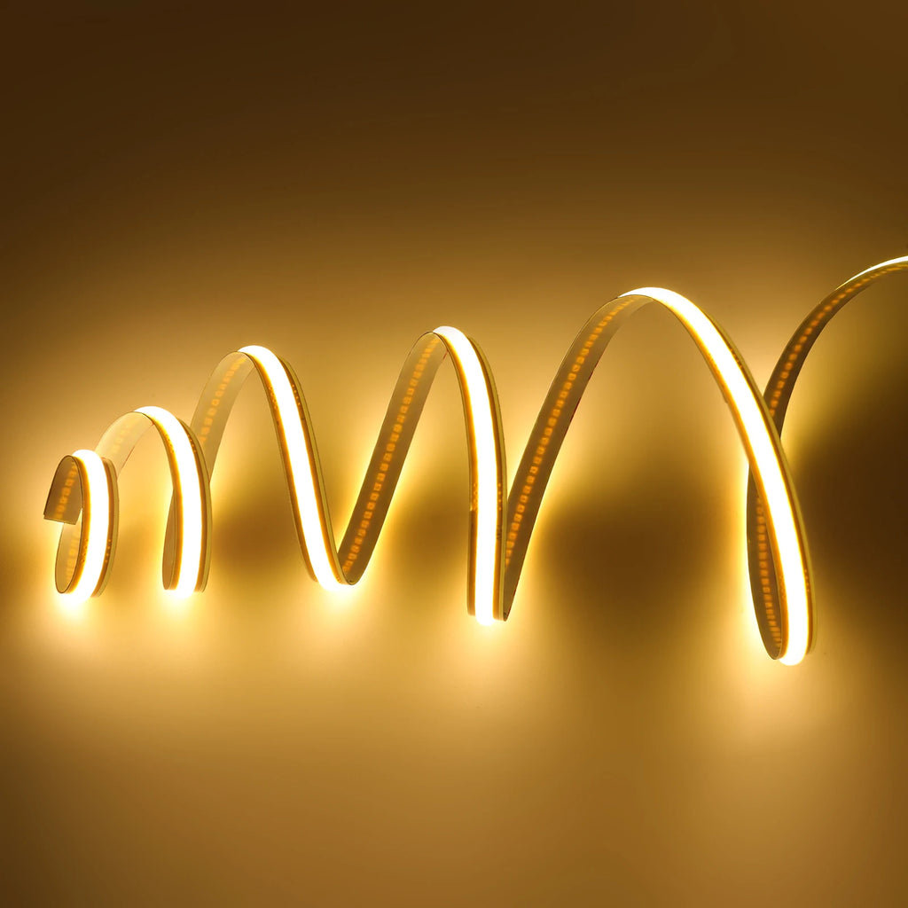 5mm 8mm PCB COB LED Light Strip Free Cut 12V 24V With 2PIN Wire DC Plug 400LEDs/m 3000k 4000k 6000k Flex Lamp 0.5m 1m 5m 10m 20m