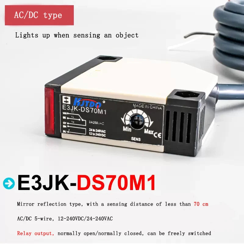 Infrared Specular Reflection Type Close To Diffuse Photoelectric Switch E3JK Sensor 12V 220V