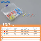 50-500Pcs Waterproof Heat Shrink Tube Solder Insulated Butt Splice Connectors Set for Electrical Wire Terminals - Electric Splic