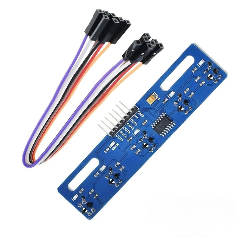 5 channel Infrared Reflective Sensor TCRT5000 KIT 5 way/road IR Photoelectric Switch Barrier Line Track Module
