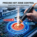 MINIWARE AirGo 140 Portable Hot Air Soldering Station 140W PD3.1 USB C BGA Desoldering Rework Tool Digital Temp Cable Box