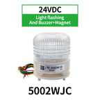 LTA5002 12V 24V 220V 3 Color Strobe Signal Warning Light Magnet Indicator Light LED Lamp Small Flashing Buzzer Security Alarm