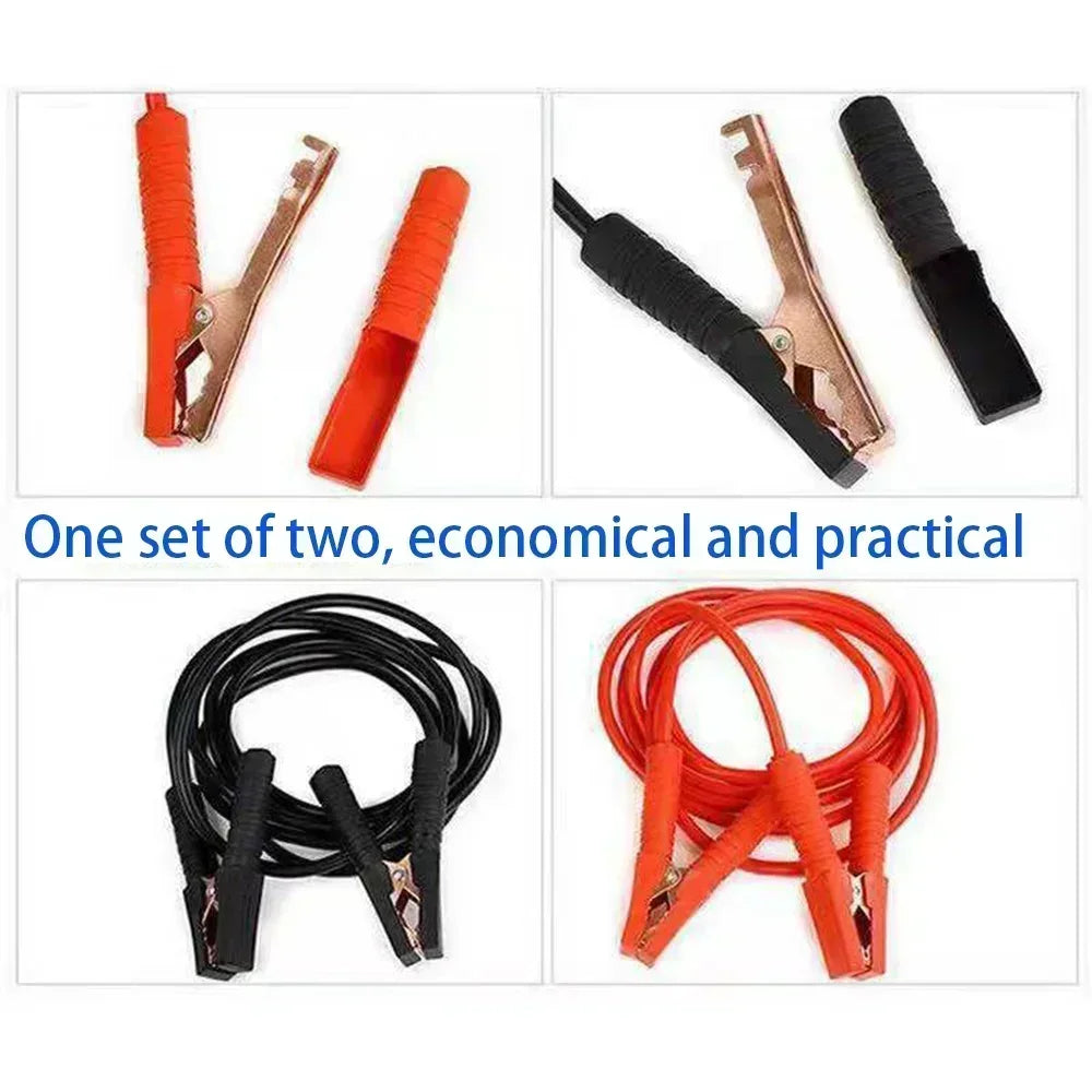 4-meter Fully Enclosed Car Battery Jumper Wire, Pure Copper Connection Wire, Thickened Jumper Wire, Jumper Wire Jumper Cable