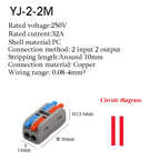 Wire Connector Quick Splitter Mini Splicing Universal Conductor Wiring Cable LED Terminal Block Push-in Electrical Connectors