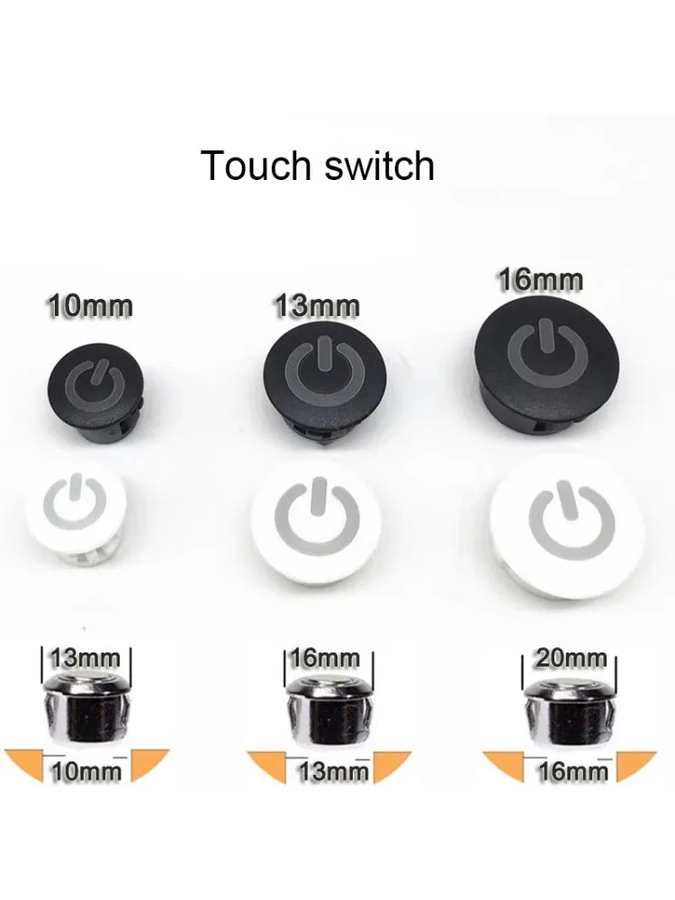 Dimmable Touch Sensor Button Smart Home Switch Controller for DC 5V 12V 24V Closet Corridor LED Strip Light Switch Customized
