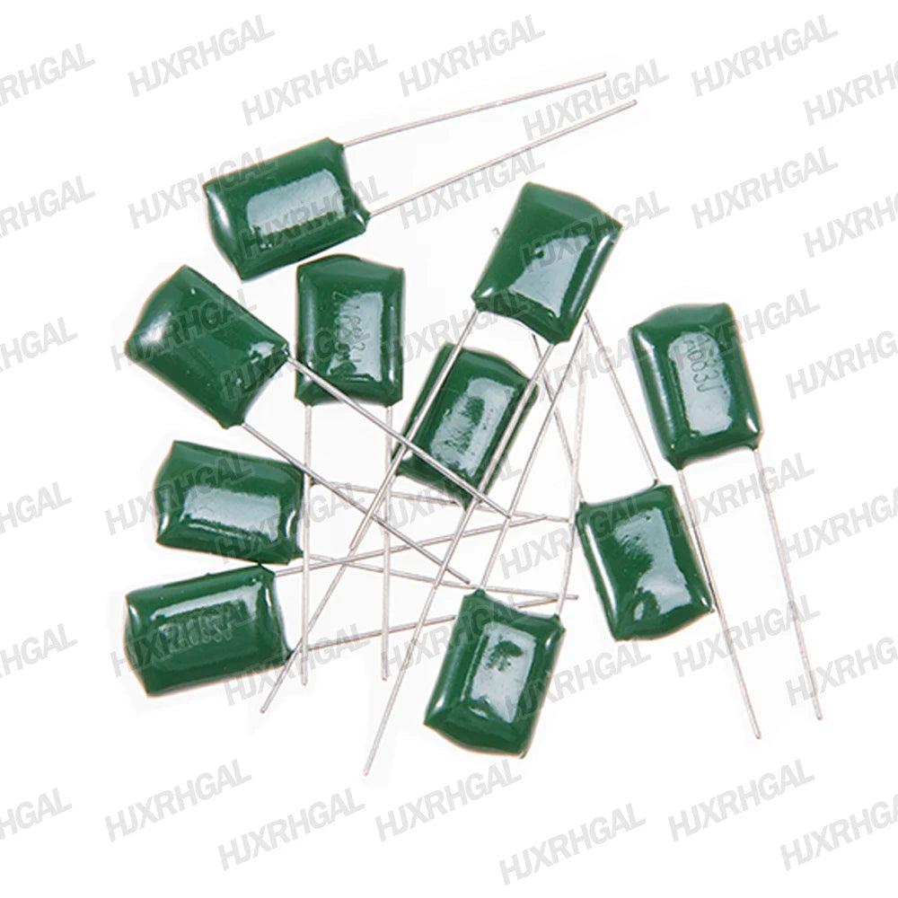 180PCS=18value*10PCS Polyester film capacitor Assorted Kit contains 2A104J 2A332J 2A472J 2A103J 2A333J 2A473J 2A563J 2A223J