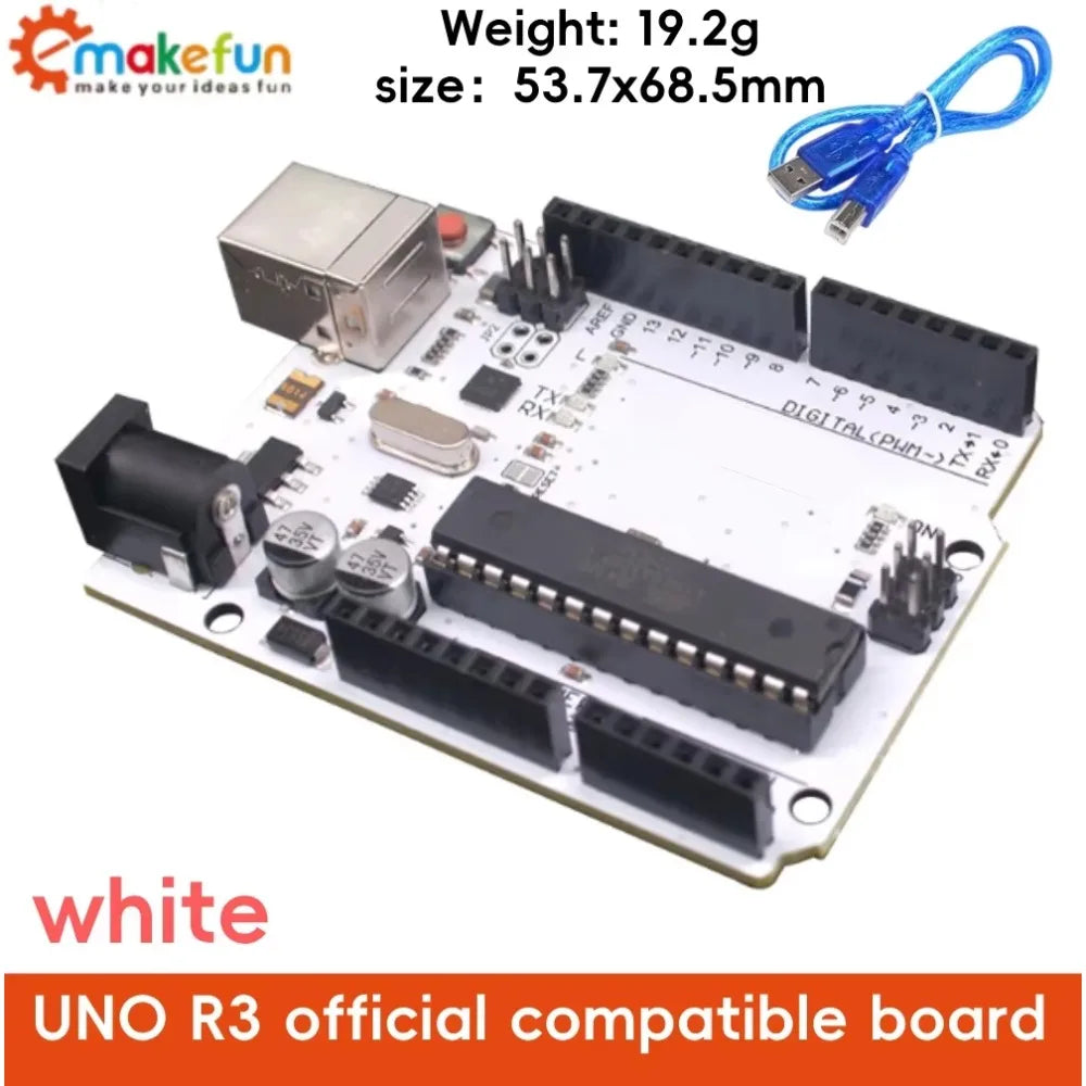 For the Improved Version of the Arduino Uno R3 Development Board, the ATmega328P Microcontroller Module Serves as the Main Contr