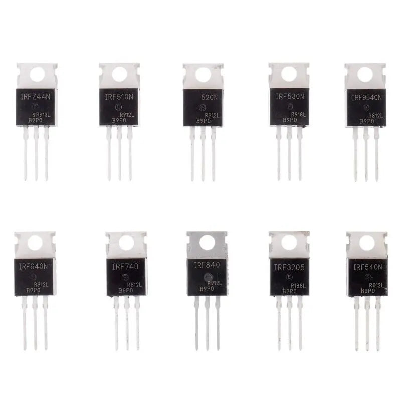 50PCS TO-220 MOSFET Tube IRFZ44N IRF510N IRF540N IRF3 Series