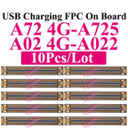 10Pcs Charging FPC Connector On Board For Samsung Galaxy A04s A14 A24 A34 A54 A05s A15 A25 A33 A35 Mainboard Flex Cable Plug