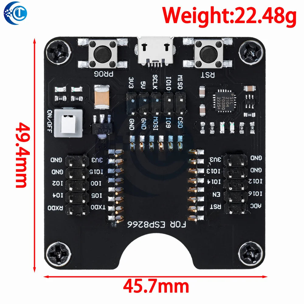 Durable ESP Development Board Programming Fixture (1PC) – Supports ESP8266/ESP32 & ESP-12F/07S/12S Modules