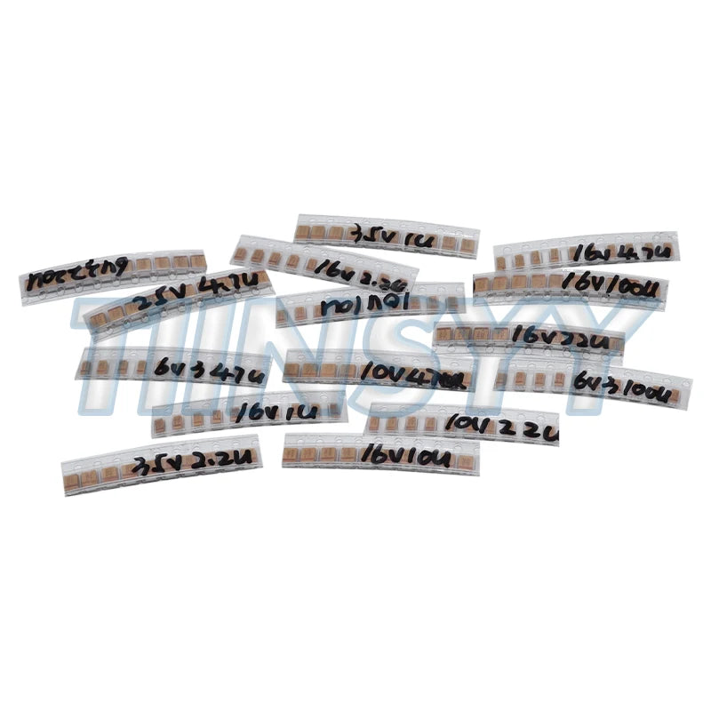 150PCS SMD Tantalum Capacitor Assortment Kit 1uf-220uf A/B Case Tantalum Capacitors Set 1UF 2.2UF 4.7UF 10UF 47UF Capacitors