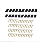 5/10 Pairs Jr Futaba Servo Receiver Connector Plug with Lock and Male Female Gold Plated Terminals Crimp Pin Kit for RC Battery