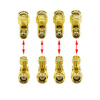 SMA Connectors kit 18Pcs/box SMA RP-SMA Plug Male Jack Female RF Coax Adapter for FPV Drone Antennas WiFi Router Radio Wireless