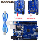 1 Uds UNO R3 UNO Placa UNO R3 CH340G + Chip Mega328P 16Mhz Para Placa De Desarrollo Arduino UNO R3 + USB TYPE-C MICRO