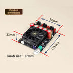XY-AP1200 Pure Power Amplifier Board Class-D Power Amplifier 600W+600W 2-Channel TPA3255 Amplificador For Hi-Fi Speakers