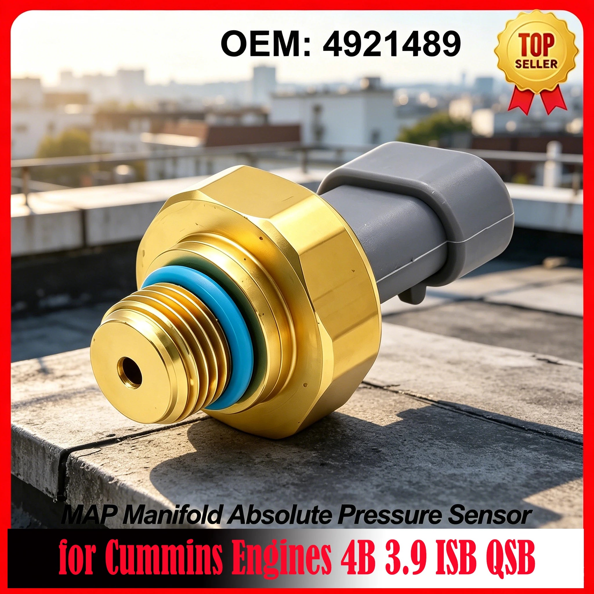 MAP Manifold Absolute Pressure Sensor 4921489 3080408 for Cummins Engines 4B 3.9 ISB QSB 050603