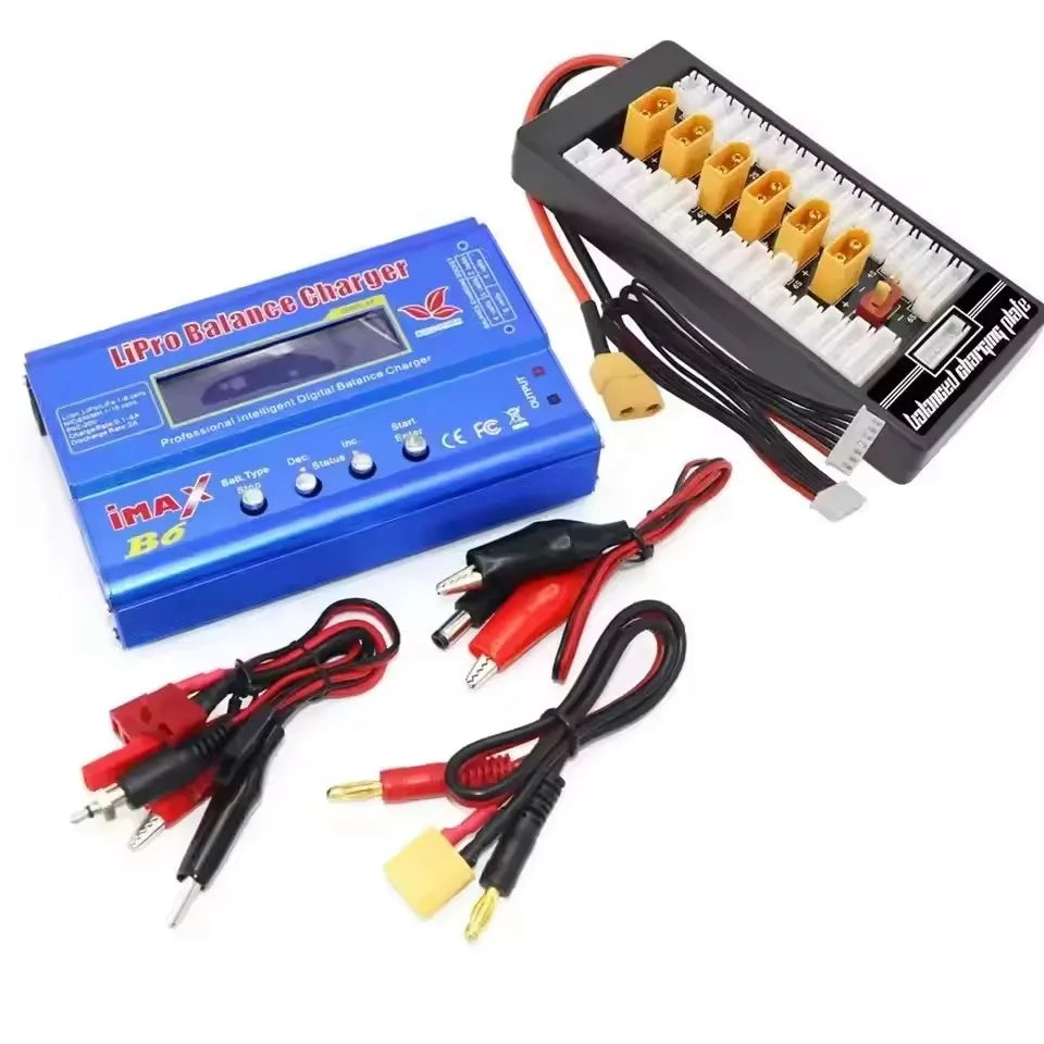 Digital Imax B6 80W Balance Charger T/Tamiya/XT60 Plug  For RC Lipo NiMH NiCd Li-ion Battery