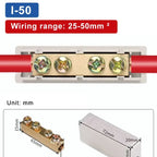 T‑Type Wire Connector ZK Terminal Splitter I-type Brass Clamp Electrical Wire Junction Box for Household Lighting Socket Wiring