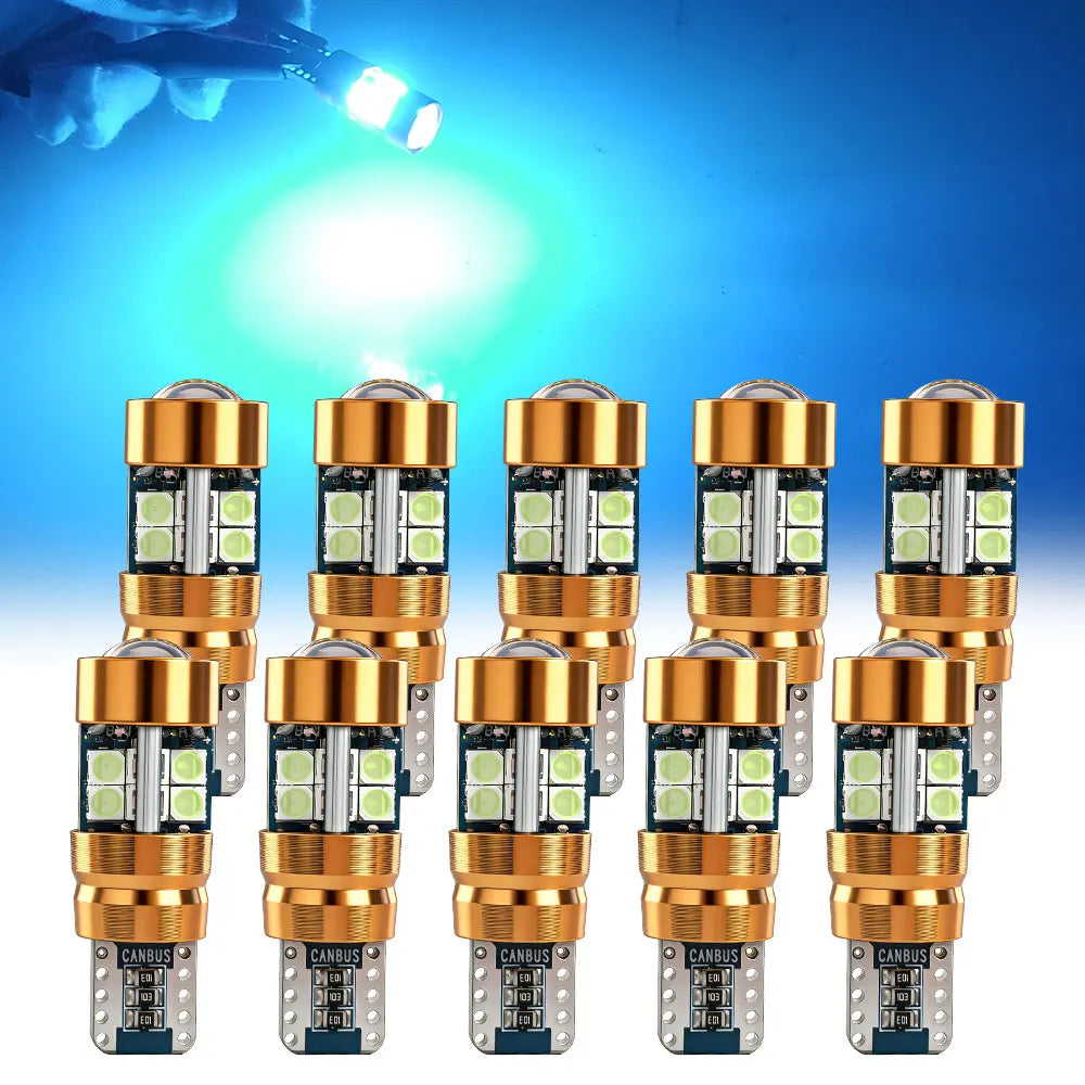 2/6/10PCS LED Signal Light Bulb Package 3030 12V 24V DC Orange Amber 158 175 Position 2821 Parking 2827 2525 T10 Car Truck Bulbs