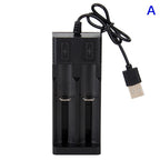 2-Slot Smart 18650 Battery Charger - USB-C Powered Lithium Ion Charger with LED Indicators, Universal Compatibility