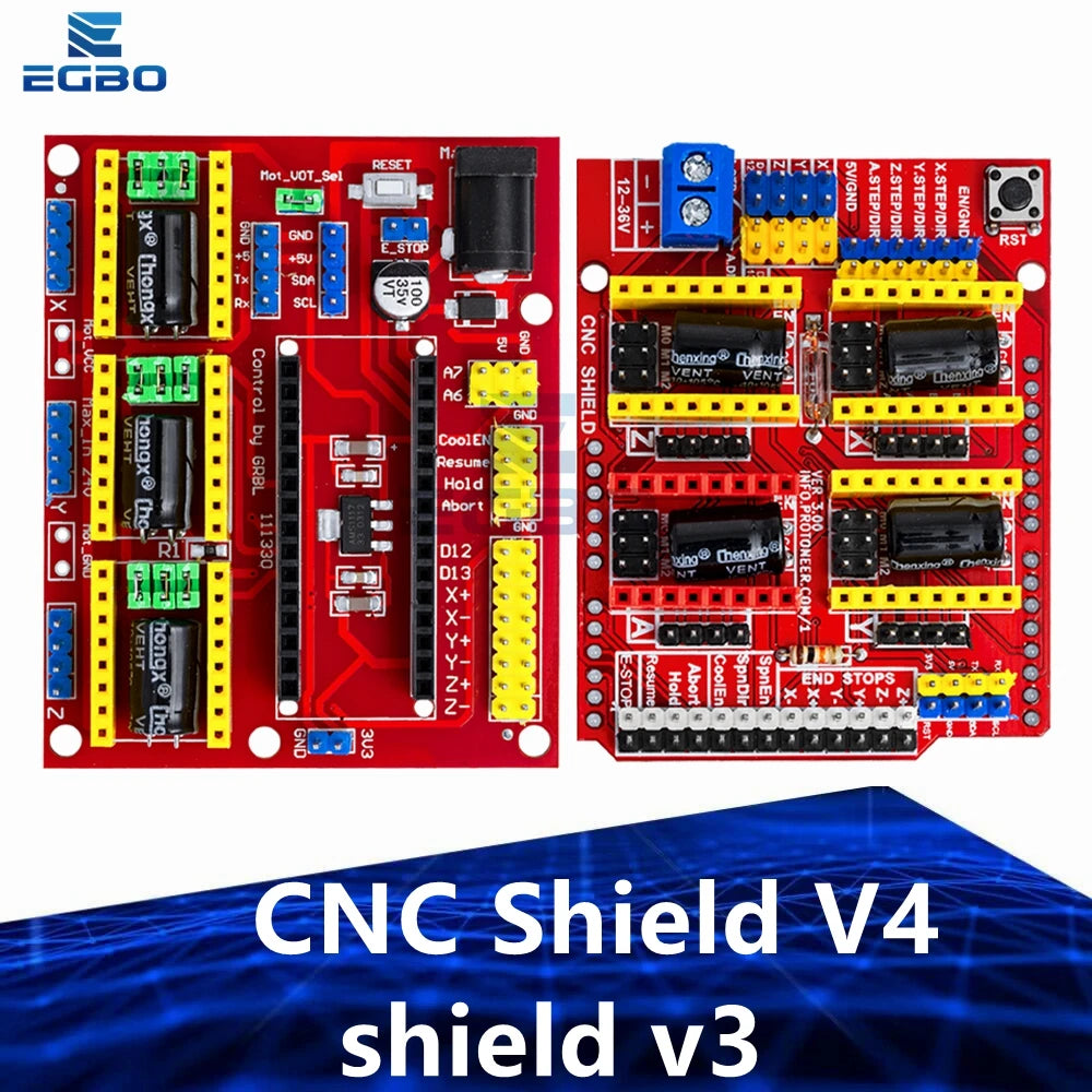 New CNC Shield V4 shield v3  Engraving Machine / 3D Printer / A4988 Driver Expansion Board for arduino Diy Kit