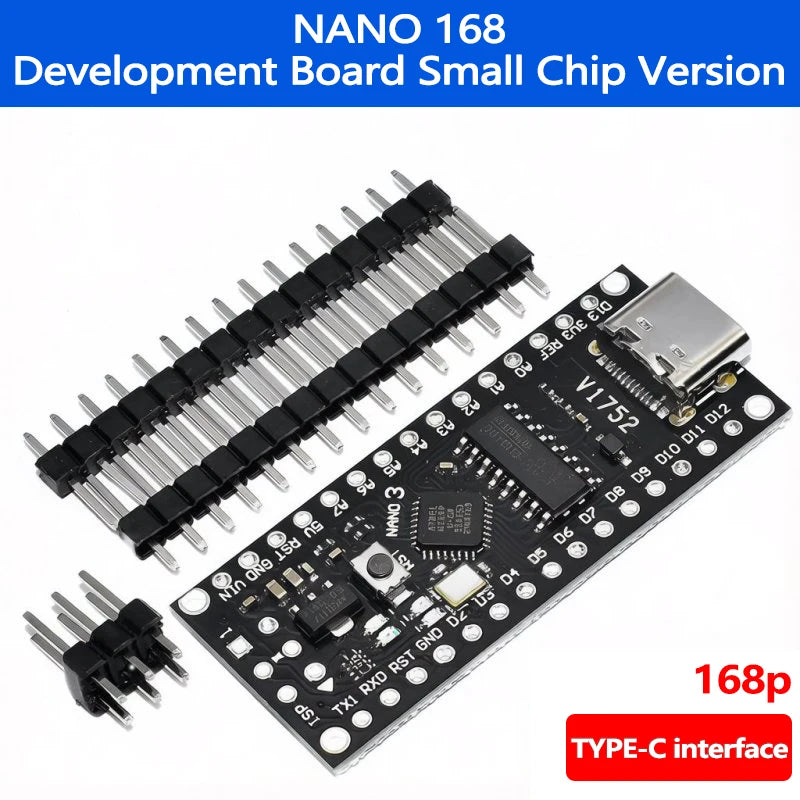 Nano V3 ATMEGA328P / ATMEGA168P Development Board CH340 Chip TYPE-C / MINI / Micro USB Interface Compatible For Arduino