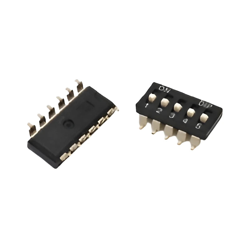 15PCS Black Toggle SMD DIP Switch Module Spacing 2.54MM 24V Patch Type 1 2 3 4 5 6 7 8 10 PIN Quick Dial The Code Switch