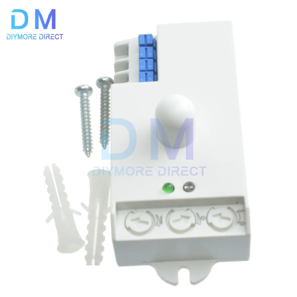 DC 12V-24V 5.8GHz Microwave Radar Sensor Switch Human Body Motion Induction Sensor for LED Light Sensors Switches