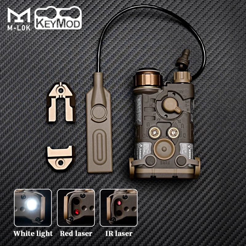 WADSN Tactical NGAL Powerful Laser Pointer Light Hunting Airsotf Gun Accessories Red Dot Green Blue Laser Flashlight PEQ DBAL A2